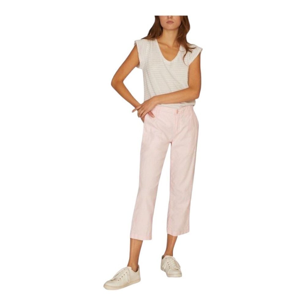 Sanctuary Clothing Womens Patch Pocket Casual‎ Cropped Capri Pants Pink Size 32